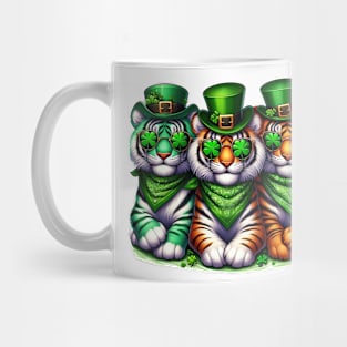 St Patricks Day Trio of Tigers Mug
